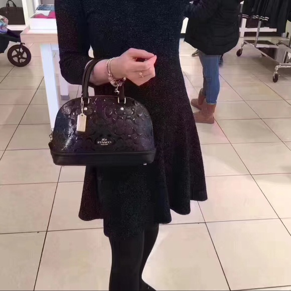 Coach Mini Sierra Satchel Debossed Patent Leather - Picture 8 of 8